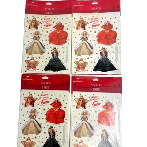 Vintage Barbie Sticker Packs 1995 Hallmark Holidays Christmas Scrapbook Vintage